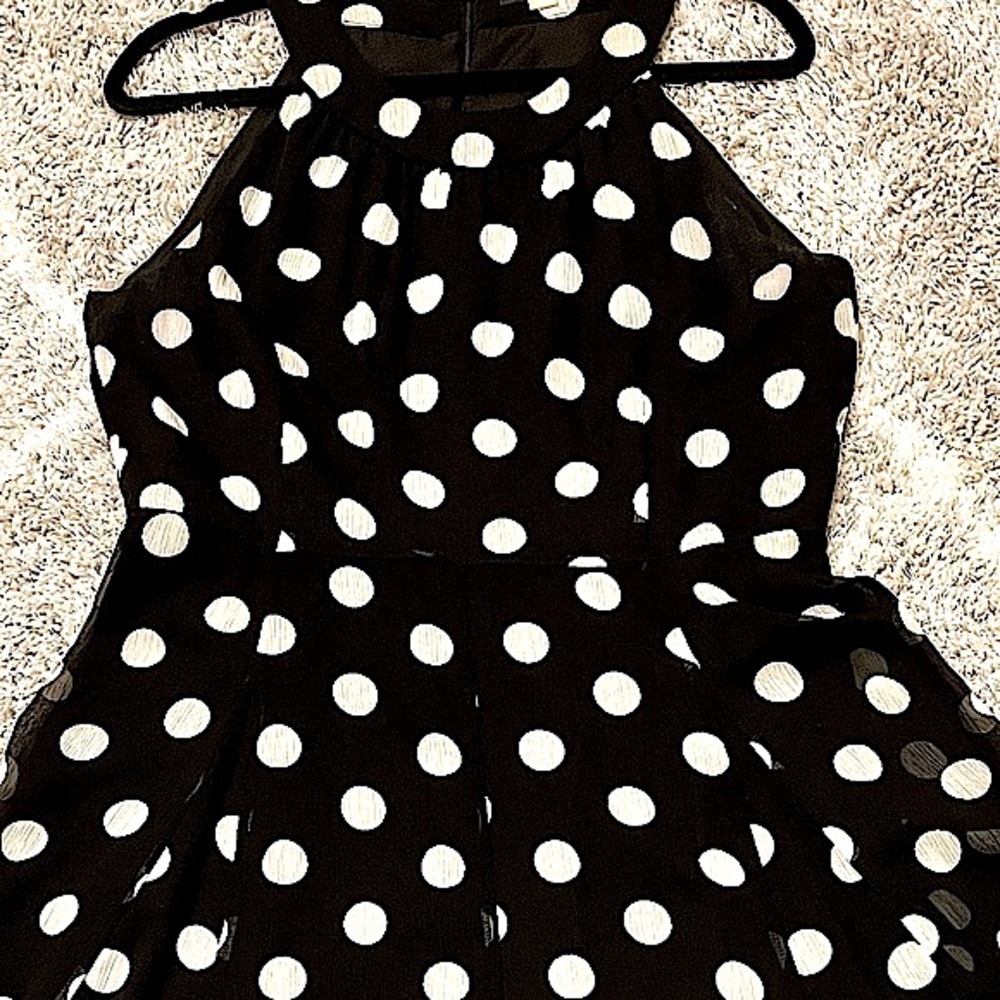Black & White Polka Dot Dress